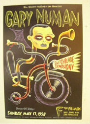Gary Numan 1998 Venue Poster San Francisco